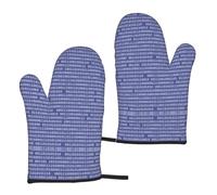Programmer Binary Computer Code Purple, Kitchen Oven Mitts Anti-Slip Cooking Gloves,Heat Resistant Baking Mitts A Pair
