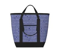 Programmer Binary Computer Code Purple,Lunch Bags Large Capacity Insulated Tote Bag For Women Men Work Picnic Travel