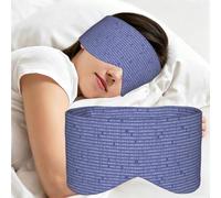 Programmer Binary Computer Code Purple, Sleep Mask for Home Travel, Full Eye Covers Light Blocking Eye Mask Sleep Eye and Ear Muffs