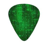 Programmer Binary Data Coding,12 Pcs Guitar Pick,3 Different Thickness Plectrums for Acoustic Guitar Bass Ukulele (0.46mm 0.96mm 0.71mm)
