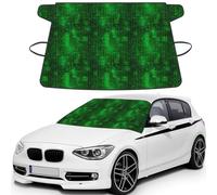 Programmer Binary Data Coding, Car Windshield Cover, Protective Windscreen Cover - Snow Ice Sun UV Dust Water Resistant - Fit for Most Cars