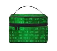Programmer Binary Data Coding, Makeup Bag, Portable Cosmetic Bag for Women - Travel Cosmetic Organizer, Toiletry Pouch, The Go-to Gift That Never Disappoints for Special Moments