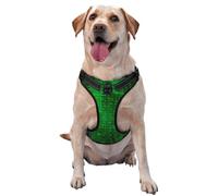 Programmer Binary Data Coding,Pet Harness,Adjustable Reflective Dog Harness,Pet Leash Vest,XL