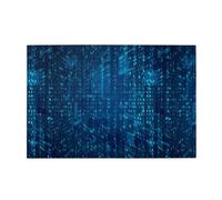 Programmer Blue Binary Code, 1000 Pieces Jigsaw Puzzles, Wooden Jigsaw Family Game Wall Decor for Adults Teens