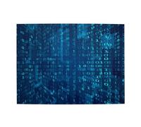 Programmer Blue Binary Code Adults 500 Pieces Puzzles-Jigsaw Wooden Puzzle for Adults Elderly