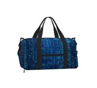 Programmer Blue Binary Code, Handheld Crossbody Sports Luggage Bag, Sports Duffels, Large Capacity Travel Bag for Women and Men