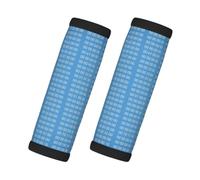 Programmer Blue Binary Computer Code, 2 Pcs Luggage Handle Wrap Grips, Comfort Soft Handle Covers Luggage Tag
