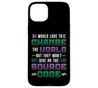 Programmer Change The World Source Code Programming Case for iPhone 15 Plus