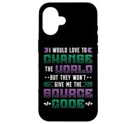 Programmer Change The World Source Code Programming Case for iPhone 16