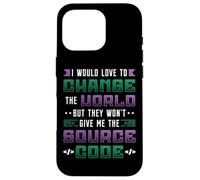 Programmer Change The World Source Code Programming Case for iPhone 16 Pro
