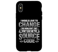 Programmer Change The World Source Code Programming Case for iPhone X/XS