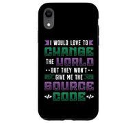 Programmer Change The World Source Code Programming Case for iPhone XR