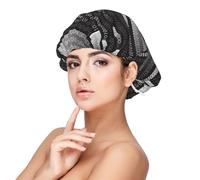 Programmer Code Black,Adult's Satin Sleeping Cap - Women's Elastic Sleep Bonnet, Adjustable Overnight Hair Cover