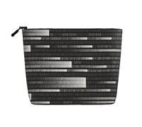 Programmer Code Black, Cosmetic Bag Imitation Linen Makeup Bag Portable Travel Toiletry Bag