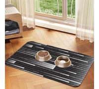 Programmer Code Black,Waterproof Pet Feeding Mat,PU Leather Placemats for Cat Dog Water Bowl,Food Mats,40x60cm