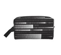 Programmer Code BlackLarge Capacity Cosmetic Organizer，Travel Makeup Bag for Women