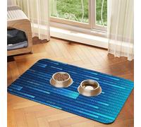Programmer Code Blue,Waterproof Pet Feeding Mat,PU Leather Placemats for Cat Dog Water Bowl,Food Mats,30x45cm