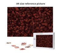 Programmer Code Red,1000 Pieces Wooden Jigsaw Family Game Jigsaw Puzzles for Adults Teens Home Decor