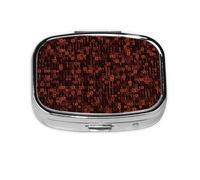 Programmer Code Red,Meta Pill Box 2 Compartment Medicine Case,Portable Organizer