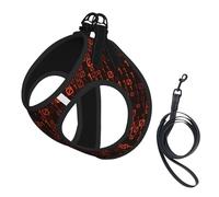 Programmer Code Red,Pet Harness,Adjustable Reflective Dog Harness,Pet Leash Vest,L