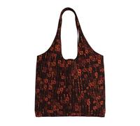 Programmer Code Red,Reusable Tote Bags Grocery Bags Large Capacity Canvas Shopping Shoulder bag