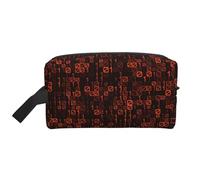 Programmer Code RedLarge Capacity Cosmetic Organizer，Travel Makeup Bag for Women