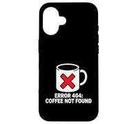 Programmer Coder Error 404 Coffee Not Found Tech Case for iPhone 16