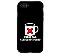 Programmer Coder Error 404 Coffee Not Found Tech Case for iPhone SE (2020) / 7/8