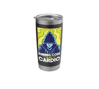 Programmer Coding Running Code is My Cardio Stainless Steel Insulated Tumbler