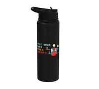 Programmer Computer Coder Joke Binary Programming Code Stainless Steel Insulated Water Bottle