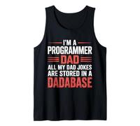 Programmer Dad Jokes Stored in a Dadabase |- Tank Top