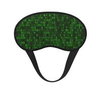 Programmer Green Decimal Computer Code, Full Eye Covers Light Blocking Eye Masks Blackout Sleep Eye Muffs