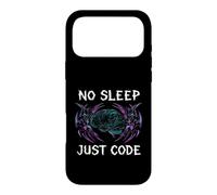 Programmer Hacker No Sleep Just Code Cyberpunk Brain Case for iPhone 17 Pro Max