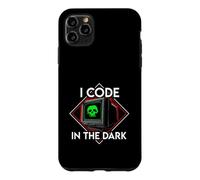 Programmer I Code In The Dark Retro Hacker Skull Case for iPhone 11 Pro Max