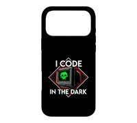 Programmer I Code In The Dark Retro Hacker Skull Case for iPhone 17 Pro Max