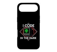 Programmer I Code In The Dark Retro Hacker Skull Case for iPhone Air
