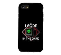 Programmer I Code In The Dark Retro Hacker Skull Case for iPhone SE (2020) / 7/8