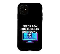Programmer Introvert Error 404 Social Skills Not Found Case for iPhone 11
