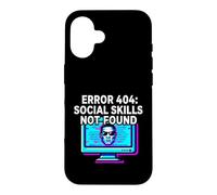 Programmer Introvert Error 404 Social Skills Not Found Case for iPhone 16
