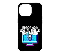 Programmer Introvert Error 404 Social Skills Not Found Case for iPhone 16 Pro