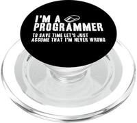Programmer Is Always Right Software Engineer Programming PopSockets PopGrip for MagSafe