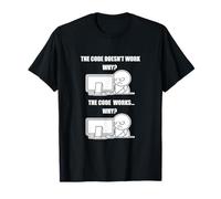 Programmer Meme Code Works Debugging Confused T-Shirt
