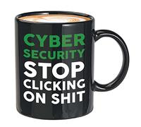 Programmer Mug Black 11oz - Cyber Security Stop Clicking - Tech Progammer Computer Engineer Coding Mechanical Electrical