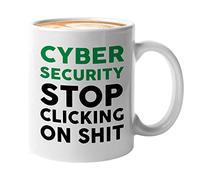 Programmer Mug White 11oz - Cyber Security Stop Clicking - Tech Progammer Computer Engineer Coding Mechanical Electrical
