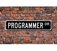 Programmer Programmer Gift Programmer Sign Office Employee Computer Programmer Data Entry Outdoor Street Sign/Subway Sign 4x16 inch