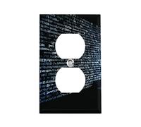 Programmer Programming Code American Style Outlets Covers Standard Size Receptacle Wall Plates Light Switch Cover Outlet Plate Safety Plug Covers Thermoplastic Faceplate