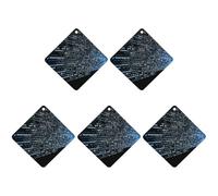 Programmer Programming Code Car Air Freshener Hanging Incense Chips 5 Pack Automotive Scented Hanging Sheets for Car Home Auto Interior Decor Rhombus,white-style