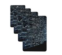 Programmer Programming Code Car Air Fresheners Cards Set of 4 Pieces Personalized Car Fresheners Gifts for Men Women Auto Aromatherapy Tablets Hanging Scented Cards for Wardrobe Bathroom