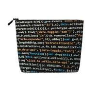 Programmer Programming Code, Cosmetic Bag Imitation Linen Makeup Bag Portable Travel Toiletry Bag