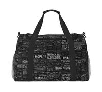 (Programmer Programming Code) Durable Twill Travel Tote Bag Large Capacity Handheld & Crossbody Bag for Weekend Trips,Sports,and Outdoor Activities